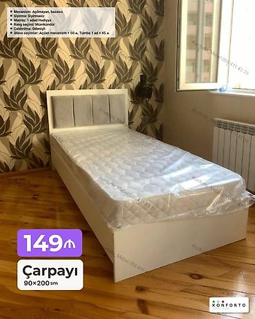 Çarpayı – 90×200 sm - Mexanizm: Açılmayan, bazasız - Sıyırma lalafo.az -da Çarpayı – 90×200 sm - Mexanizm: Açılmayan, bazasız - Sıyırma
