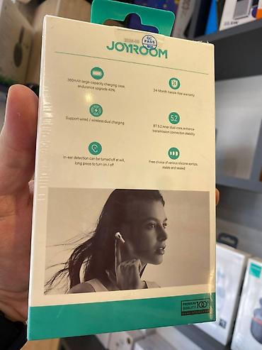 pro 3: Yeni Simsiz (Bluetooth) Qulaqcıqlar, Joyroom, rəng - Ağ — 2