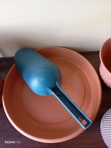 dibcəklər: Plastik dekorativ güldan (kvadrat formalı) - Material: yüngül və — 6