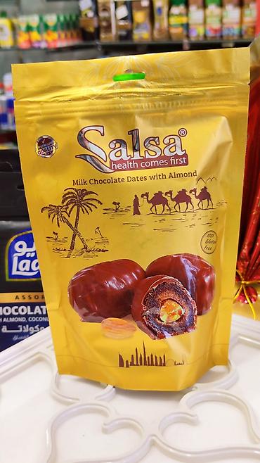 badamli su sifarisi: Salsa “health comes first” – badamlı şokoladlı xurma konfeti Məhsul — 3