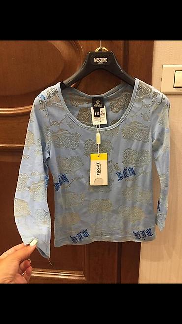 versace klon: Versace Jeans Couture qadın köynəyi - Rəng: açıq mavi - Naxış: bütün — 3