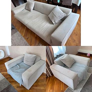 Divan və kreslo dəstləri: İşlənmiş, Divan, 2 kreslo — 1