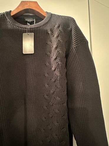 qara cins pencekler: Sviter, Emporio Armani, L (EU 40), rəng - Qara