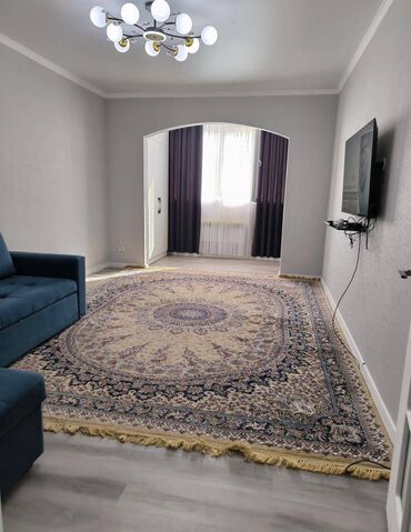 купить квартиру в 9 микрорайоне бишкек: 2 комнаты, 67 м², 106 серия улучшенная, 6 этаж, Дизайнерский ремонт