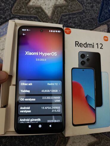 Redmi: Redmi 12, 128 GB, rəng - Qara, Barmaq izi, İki sim kartlı, Sənədlərlə — 2