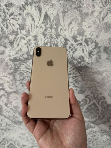 айфон ош: IPhone Xs Max, Колдонулган, 256 ГБ, Алтын, 79 %