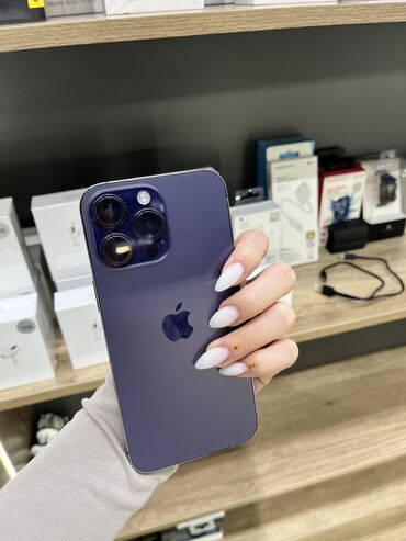 iphone 14 pro max цена ош: IPhone 14 Pro Max, Б/у, 256 ГБ, Deep Purple, Защитное стекло, Чехол, 88 %