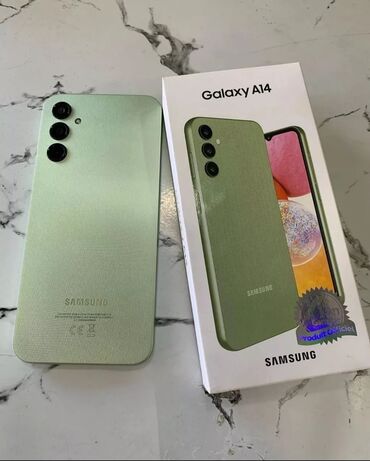 samsunq a 51: Samsung Galaxy A14, 64 GB, rəng - Yaşıl, Barmaq izi, İki sim kartlı