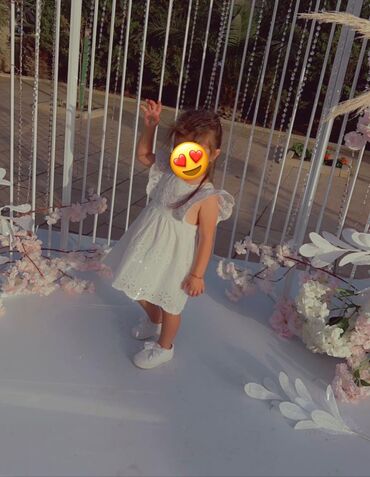 dəbli geyimlər instagram: Детское платье Zara, цвет - Белый