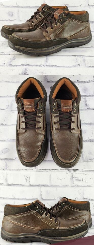 ботинки кожанные: Продаю Skechers Expected Cason,коричневые,полуботинки,деми,можно и
