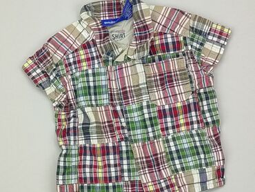 koszula w kratę i spódniczka: Bluzka, 3-6 m, stan - Dobry