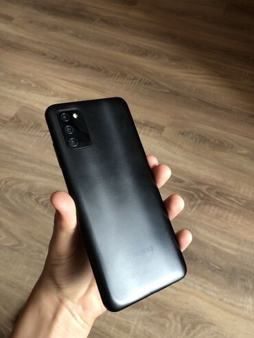 Mobil telefonlar: Samsung Galaxy A03s, 64 GB, rəng - Boz, Barmaq izi, İki sim kartlı