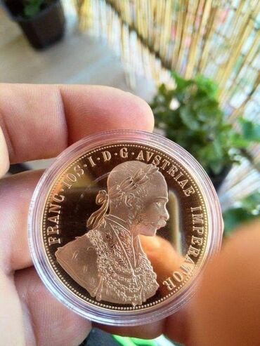 Numizmatika i filatelija: Franc Jozef dukat 24K pozlata Cena 1800din veliki/ cena 1200din mali — 5