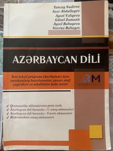 azerbaycan dili test toplusu 1 ci hisse 2019 pdf: Azerbaycan dili qayda/qrammatika kitabi RM nesriyyati. Kitab