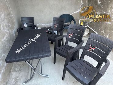 kompyuterniy stol: Yeni, Dördbucaq masa, 4 stul, Açılan, Stullar ilə, Türkiyə