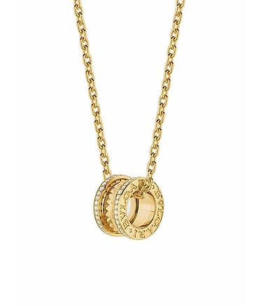 Колье с бриллиантами: Артикул: 37104 Название: Колье BVLGARI в желтом золоте 585 Описание — 1