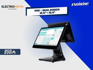 Автоэлектроника: 💻 POS – Dual Screen 15.6” + 15.6” All-in-One POS Machine ✔️ Ekran: 2
