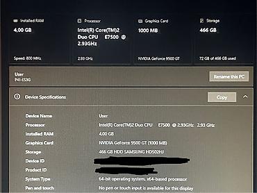 Masaüstü kompüterlər və iş stansiyaları: Satılır – Masaüstü Kompüter Tam işlək vəziyyətdədir, Windows 10 Pro — 11