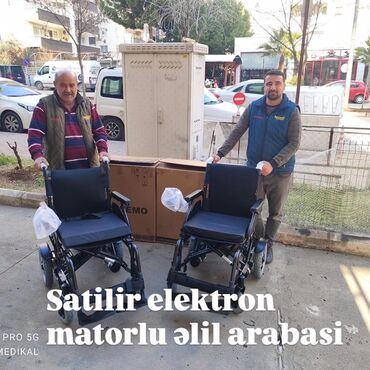 Yerimək üçün arabalar, çəliklər, əsalar, rollatorlar: Elektron matorlu əlil arabası – Wollex Yaxşi veziyyetdedir Elektrik