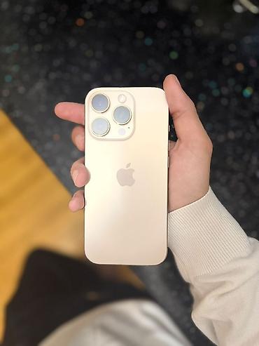 iphone duo satis: IPhone 16 Pro, Qızılı, Face ID — 4