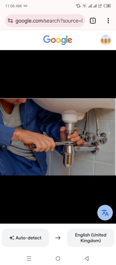 Fəhlələr: Peşəkar santexnika təmiri xidməti təklif olunur. Bu xidmət lavabo