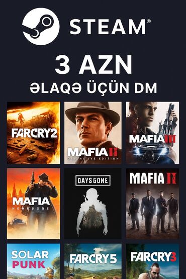 Xbox Series X: 🎮 steam oyun paketi̇ – cəmi̇ 3 azn! 🔥 📦 paketdə olan bütün oyunlar