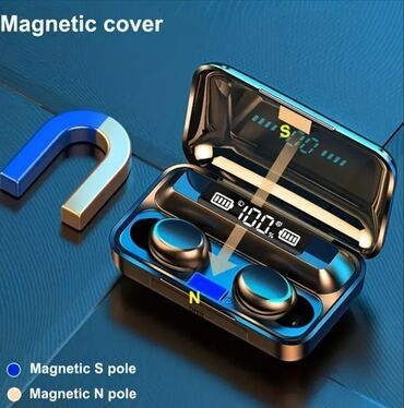 Qulaqcıqlar: Yeni Simsiz (Bluetooth) Qulaqcıqlar, AIR MUSIC, rəng - Qara