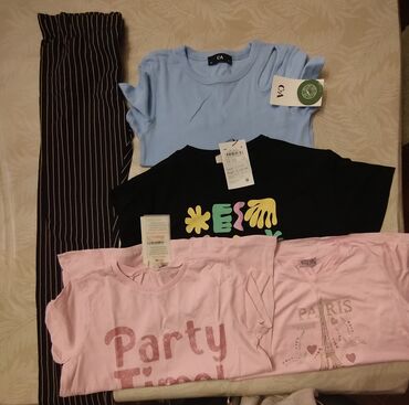 Uşaqlar üçün digər geyimlər: Uşaq geyim dəsti – 4 parçadan ibarət 1) Ağ pambıq krujeva don - — 4