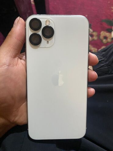 айфон 11 цена бишкек бу: IPhone 11 Pro, Колдонулган, 256 ГБ, Ак, Каптама, 100 %