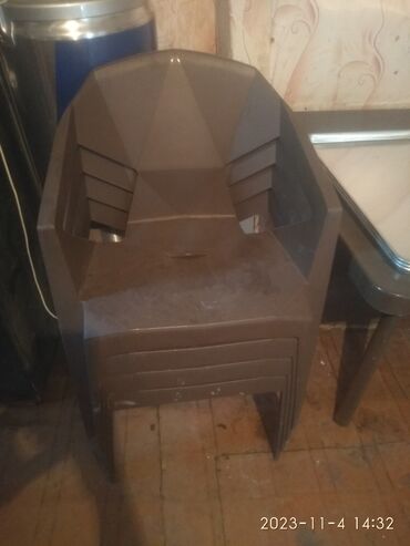 plastik stol stul: Прямоугольный стол, 4 стула, Нераскладной, Со стульями, Пластик, Турция