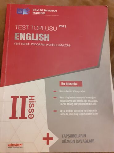 Digər: İngilis dili-Dim Test Toplusu,abituriyentlərin hazırlığı üçün uyğundur