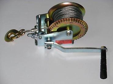 Dizalice: Ručno vitlo sa sajlom i kukom - Tip: mehaničko ručno vitlo sa polugom — 1