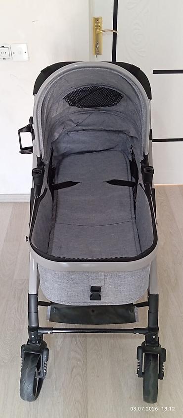 Araba-beşiklər: Uşaq arabası – “Baby Home”, boz rəng - 2-si 1-də tipli: beşik tipli — 2