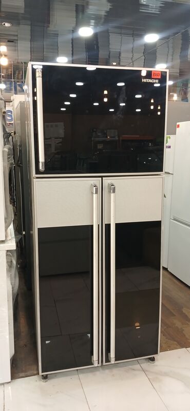 Separatorlar: 2 qapılı Hitachi Soyuducu Satılır, rəng - Qara