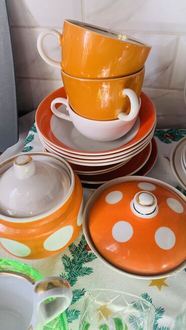 Наборы посуды: 📌📌 До 8 января Посуда СССР кофейные сервизы блюдца рюмки — 7