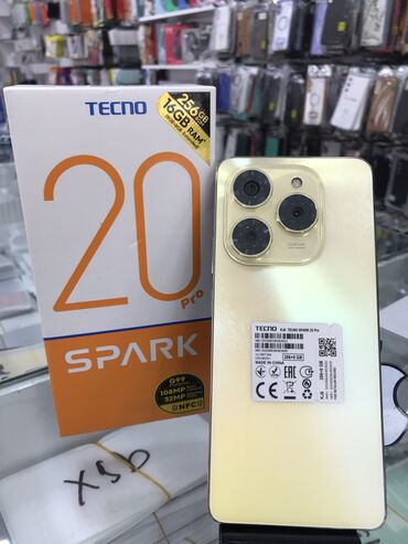 regular tv qiymeti: Tecno Spark 20 Pro, 256 GB, rəng - Qızılı