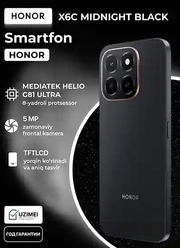 xiaomi 12 s pro: Honor X6c, 256 GB, rəng - Qara, Sənədlərlə — 2