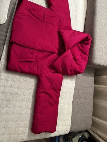 Zimske jakne: Zimska jakna sa kapuljačom – jarko roze/karmin crvena - Debelo — 2