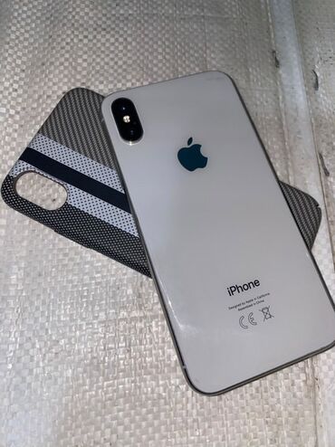 айфон x жалал абад: IPhone X, Колдонулган, 64 ГБ, Ак, Каптама, 78 %