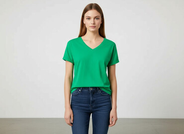 neonowy zielone t shirty: T-shirt damski, rozmiar S