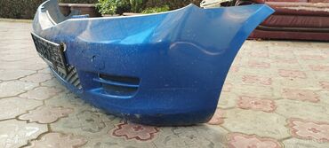 Передний Бампер Mazda 2003 г., Б/у, цвет - Синий, Оригинал