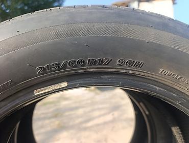авто сиденья бу бишкек: Шиналар 215 / 60 / R 17, Колдонулган, Жуп, Bridgestone — 3
