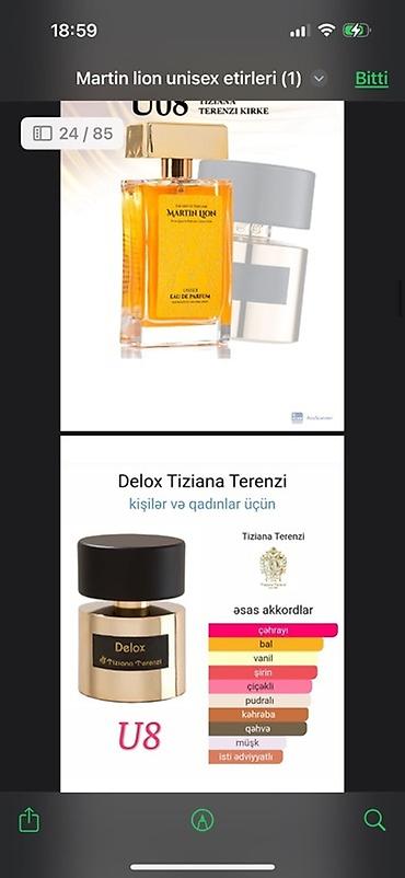 Ətriyyat: Martin Lion unisex ətirləri - müxtəlif ətirlər təklif edir. Hər bir — 6