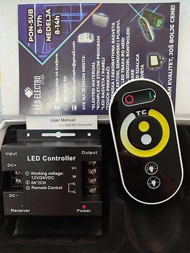 maxi staklene case: CCT COB LED TRAKA 608 LED/M 12V | U ponudi i kontroleri kao i — 8