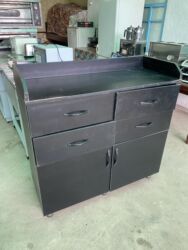 кожаное кресло компьютерное: Тумба для кухни, Б/у, Без мойки, Напольная, Самовывоз, Платная доставка, цвет - Черный