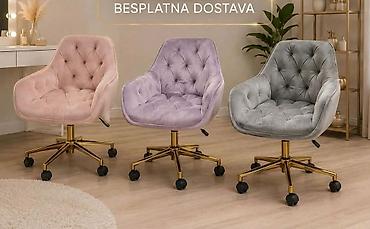 rasklapajuce stolice: Fa, Barselona tapacirane radne/stolice na točkićima - Elegantne — 2
