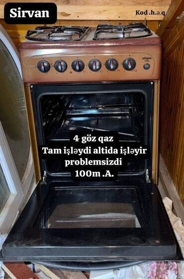 lanova soba: Plitə Qazlı, Ayrıca dayanan, 4 gözlü, İşlənmiş