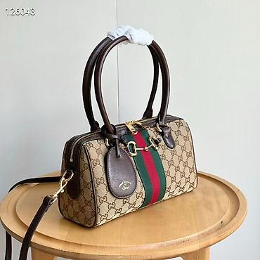 smart saat adapter: Gucci Ophidia Boston üslubunda çanta - Ölçü: 28 × 15 × 10 sm (şəkildə — 3