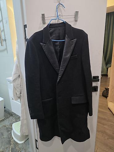 пальтоо: Saint Laurent Paris — мужское пальто/смокинговое пальто с атласными — 1