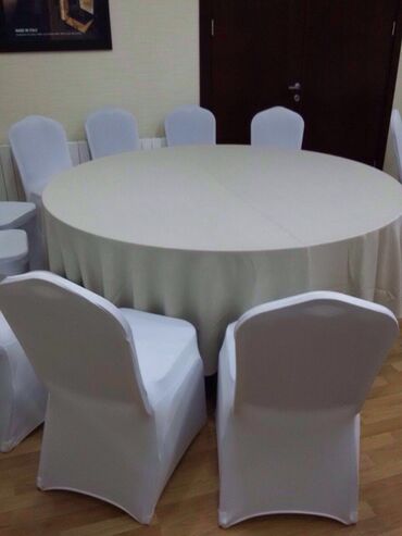 столы для конференций: Чехлы для стульев
Белые 
300 шт
1 шт-5 azn
